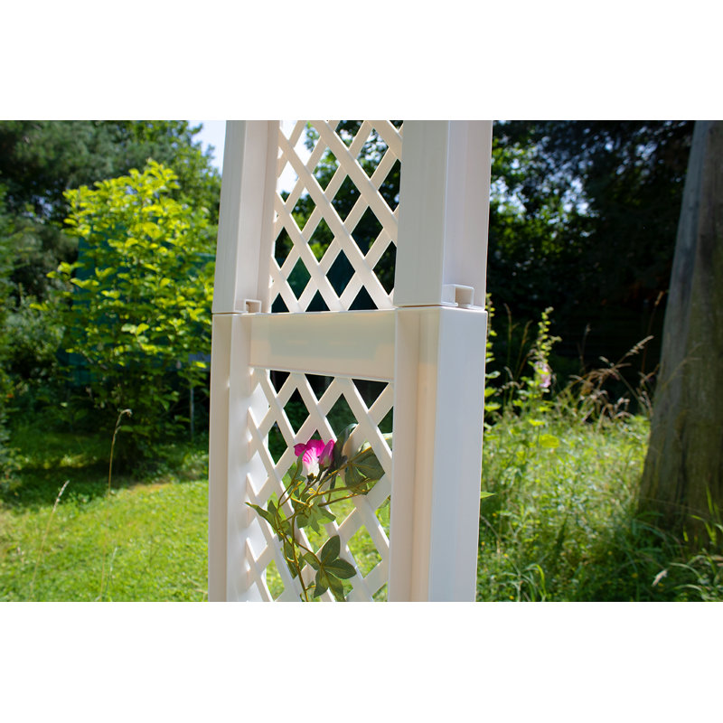 Samoset 100cm W x 43cm D Arbour in Grey, White