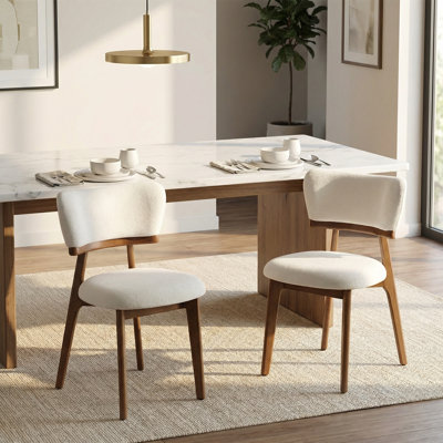 Upholstered Solid Wood Dining Chair Side Chair