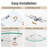 2 Pack Floating Glass Corner Shelf For Bathroom Tempered Glass With Rail Wall Mounted-1020398455