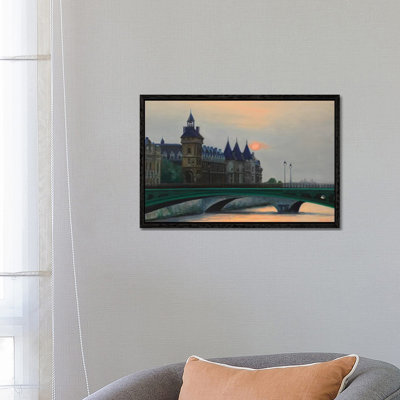 Paris Sunset and the Conciergerie 1 Piece Wall Art on Canvas