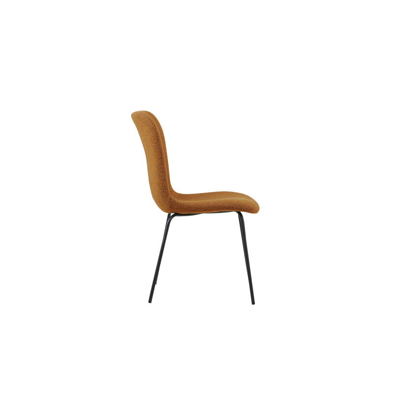 Andrin Polyester Blend Upholstered Side Chair, Tan