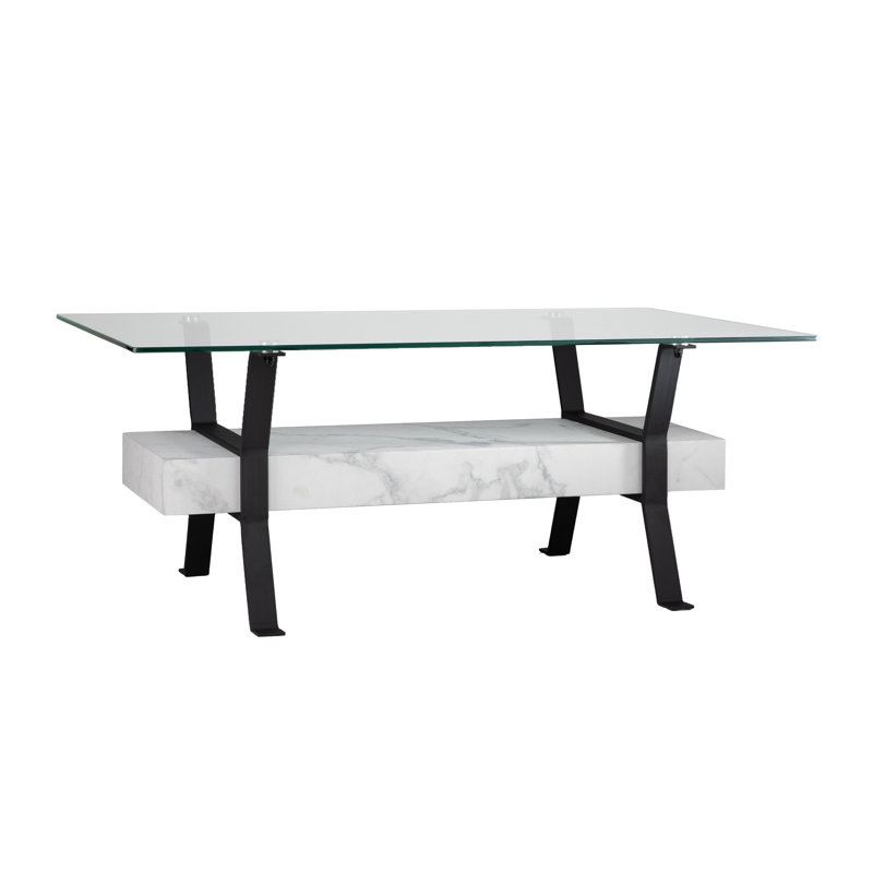 Ferrick Tempered Glass Top Coffee Table