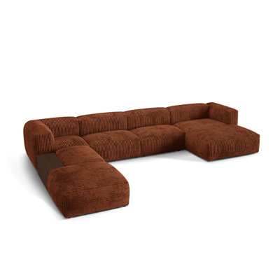 Betsayda 5 Seater Corduroy Corner Sofa 
