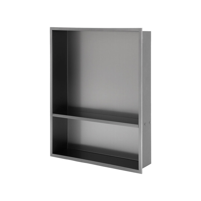 Niche murale en acier inoxydable, Noir mat