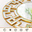 Miroir mural rond avec cadre en verre biseauté-1293681340