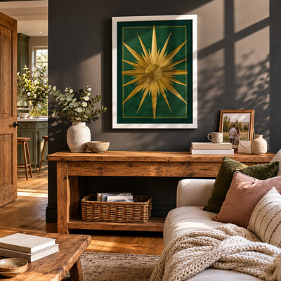 Radiant Geometry Geometric - Framed Print