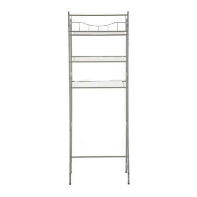 Étagère de rangement à 3 tablettes au-dessus de la toilette