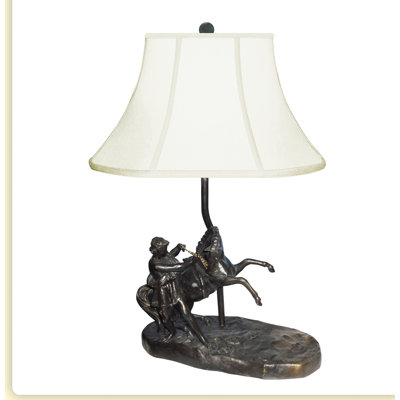 Lampe de table 18 po Ancien Cavalier