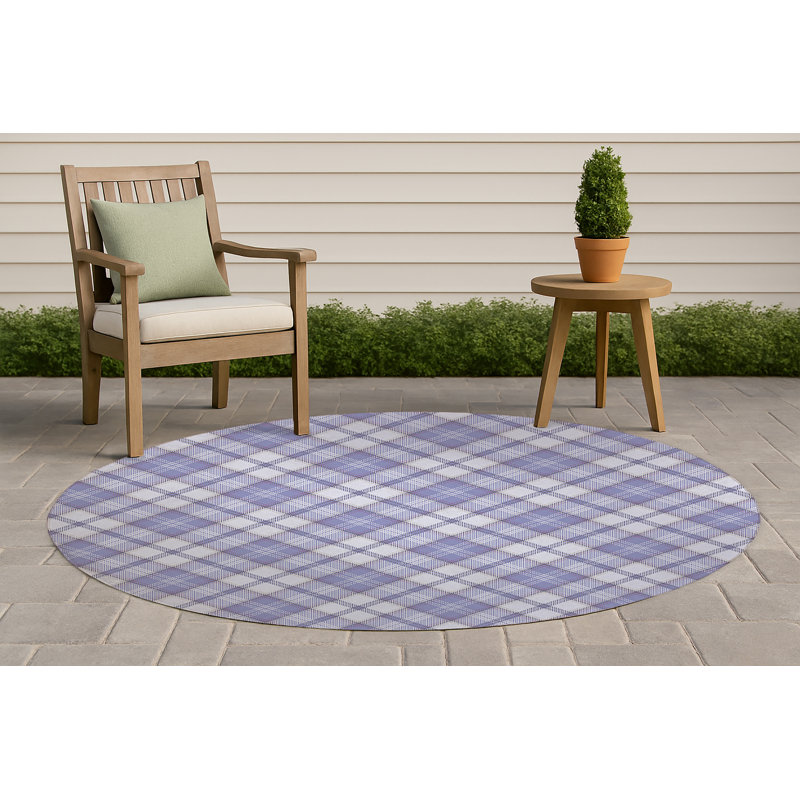 Tapis d'extérieur antidérapant Diamond, Rond 5 pi