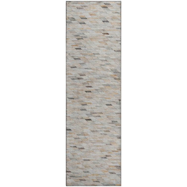 Premium Machine Washable Honig AMF1660 Geometric Rug