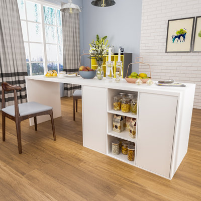 Dorilal 84.5 " W Kitchen Island