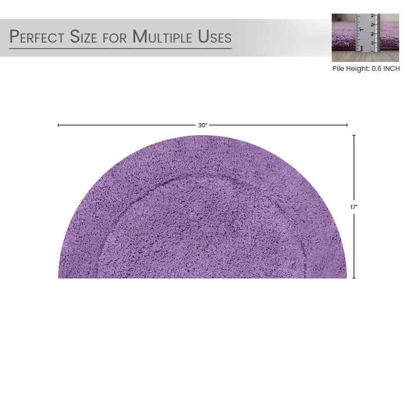 Candeloro Slice Bath Rug 17"x30", Purple