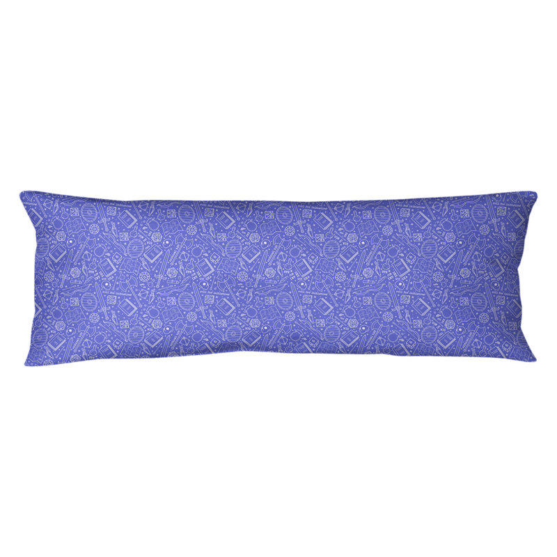 Coussin lombaire rpg, Bourre en polyester, Bleu / blanc