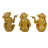 Polystone See No Evil Monkey Decorative Sculpture