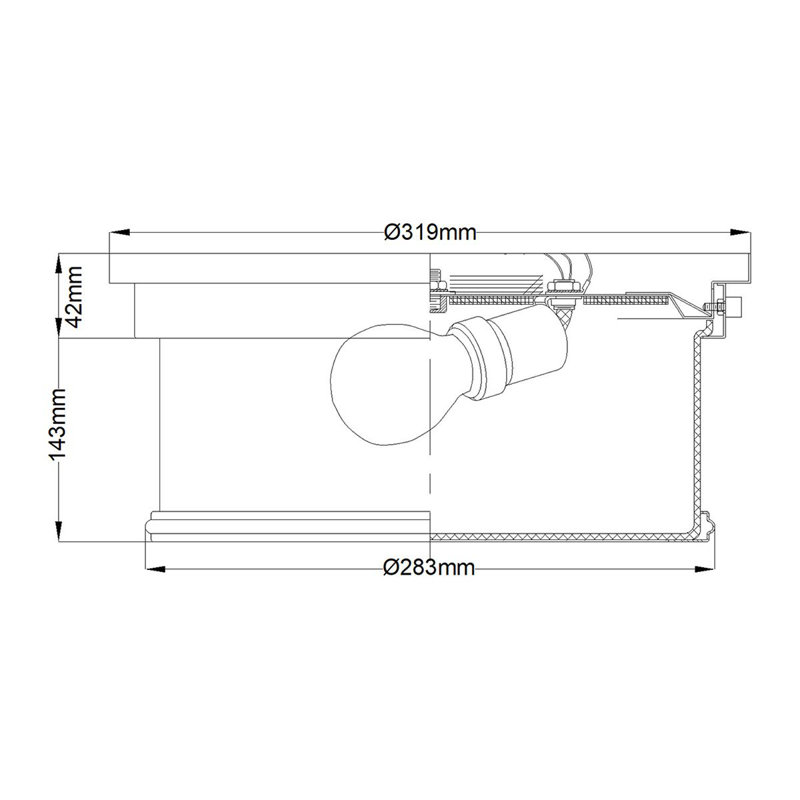Ember Glass Flush Mount
