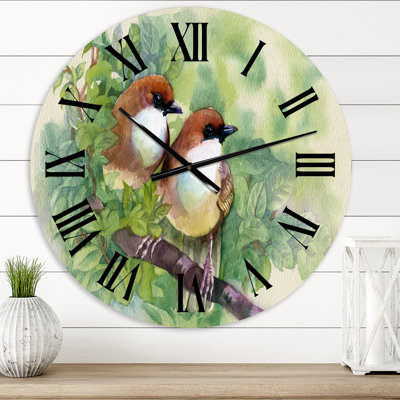 Birds Of Spring - Traditional wall clock