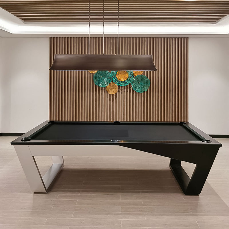 Table de billard Minimalist, H 33,07 po x l 111,42 po x P 60,63 po