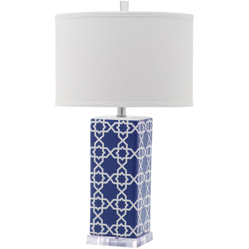 Lampe de table 27 po Olen, Bleu marine