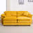 Oversized Loveseat Sectional Sofa Modern Deep Seat Reversible Chaises Couch With 2 Movable Ottomans And Pillows,-844638369