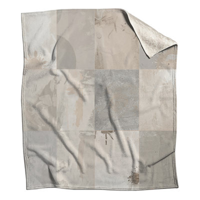 Couvertures abstraites à blocs gris beige