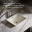 Lavabo de salle de bain vasque rectangulaire en métal avec trop-plein Iron Plains-13237575