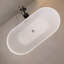 67" Freestanding Soaking Acrylic Bathtub
