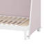 Lit en forme de maison avec lit gigogne escamotable, tente, tablette et lumière-129388582