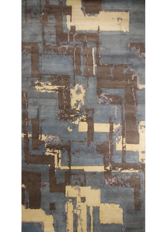 Hand Knotted Wool Area Rug