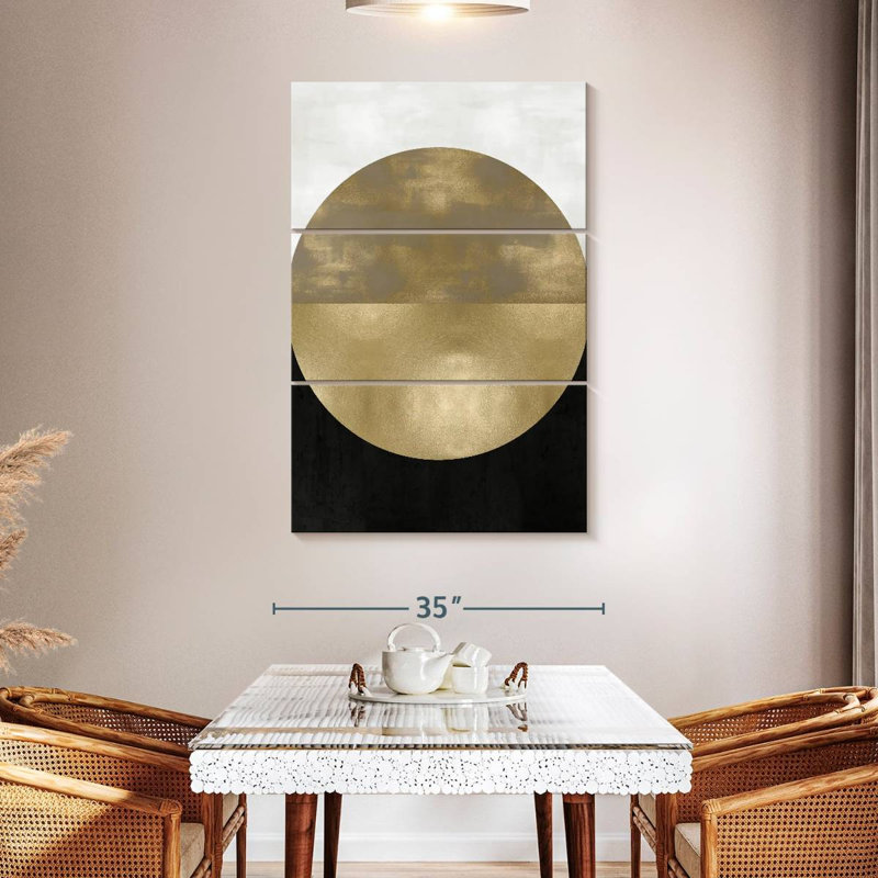 Avery Gold Sphere, 50" H x 32" W