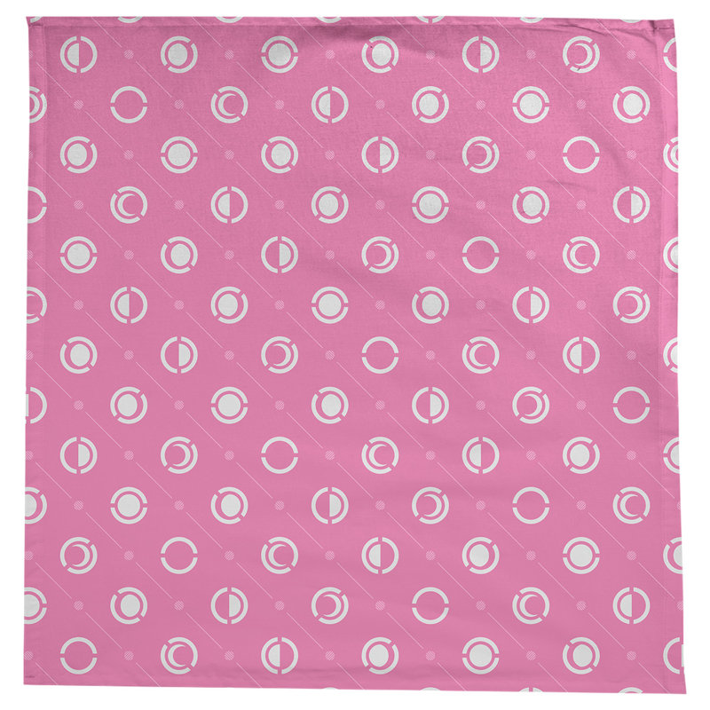 Nappe des phases de lune classiques, Blanc/rose