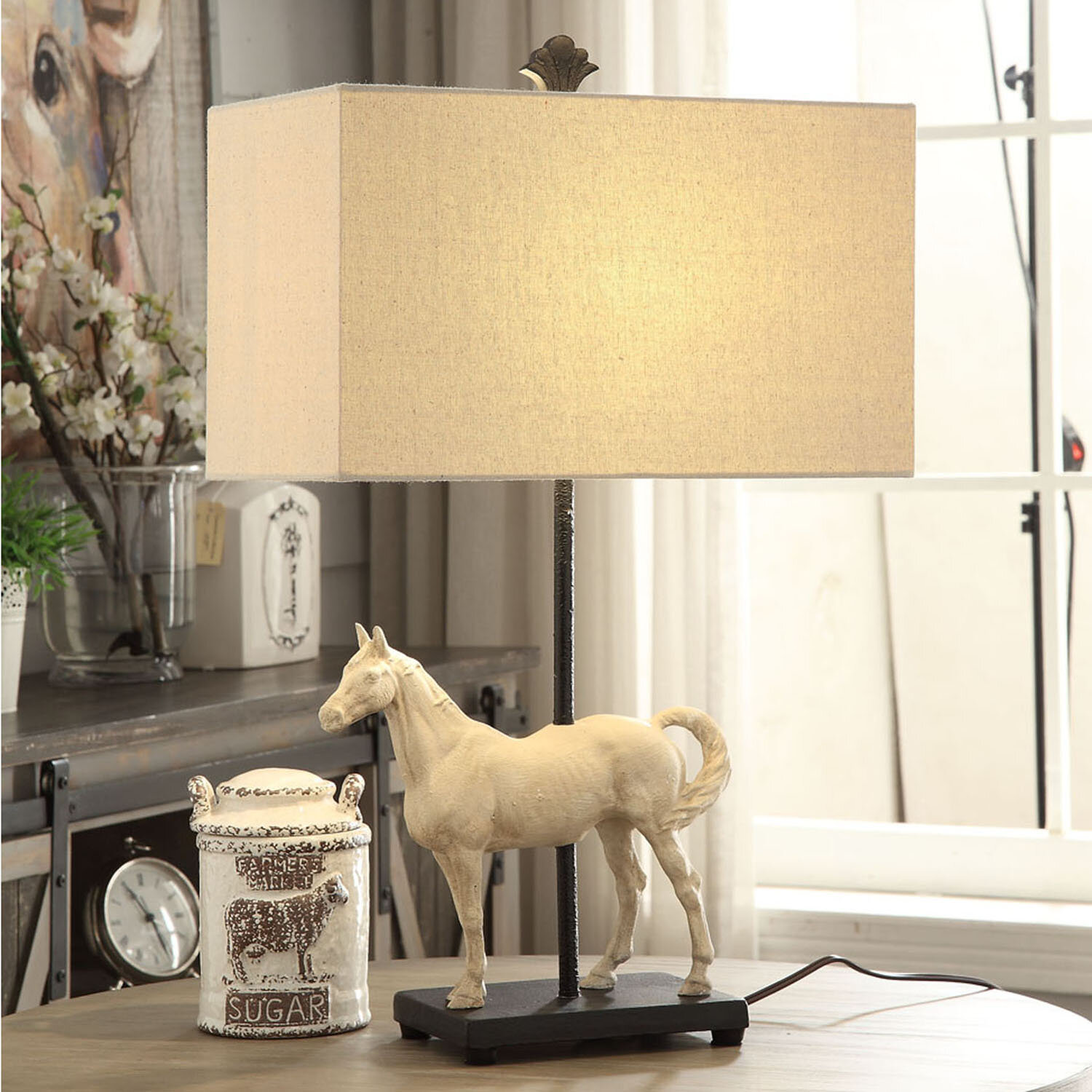 Wayfair horse deals lamp