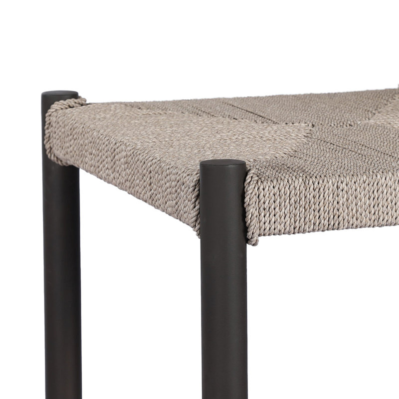 Lomas Outdoor Metal Stool-Bronze-Counter, 30"