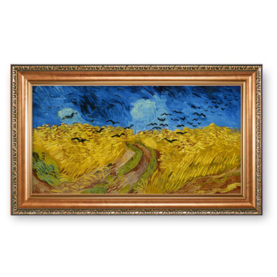 Wheatfield with crowsThe by Vicent Van Gogh The World Classic Art Reproductions,Framed Art for HomeDecor,Luxurious Embossing