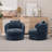 Wide Modern Upholstered Soft Swivel Barrel Chair Accent Chair(Set Of 2)-868756100