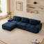 Canapé d'angle modulaire moderne en forme de L de 117 pouces avec revêtement en velours côtelé, assise profonde, pouf amovible et conception antidérapante pour le salon-1829983025