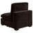 Trayce Upholstered Armless Chair Dark Chocolate-98809987-98809988