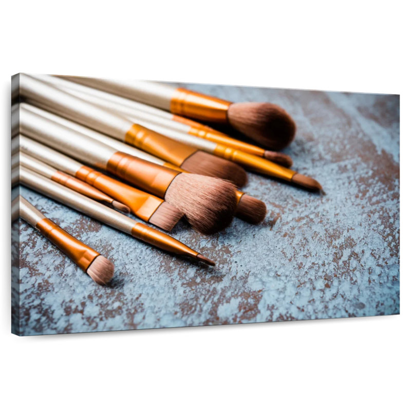 Shuttleworth Makeup Brushes, 8" H x 12" W