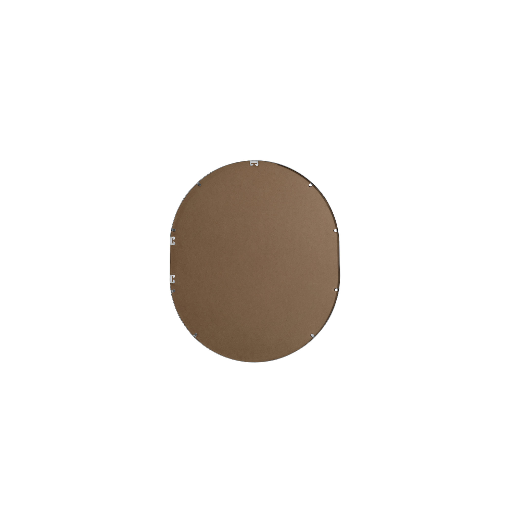 Sabine Metal Pill Wall Mirror, 36" x 30", Silver