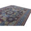 Tapis gris et bleu noué à la main de haute qualité