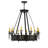 Knighton 10 - Light Wagon Wheel Chandelier