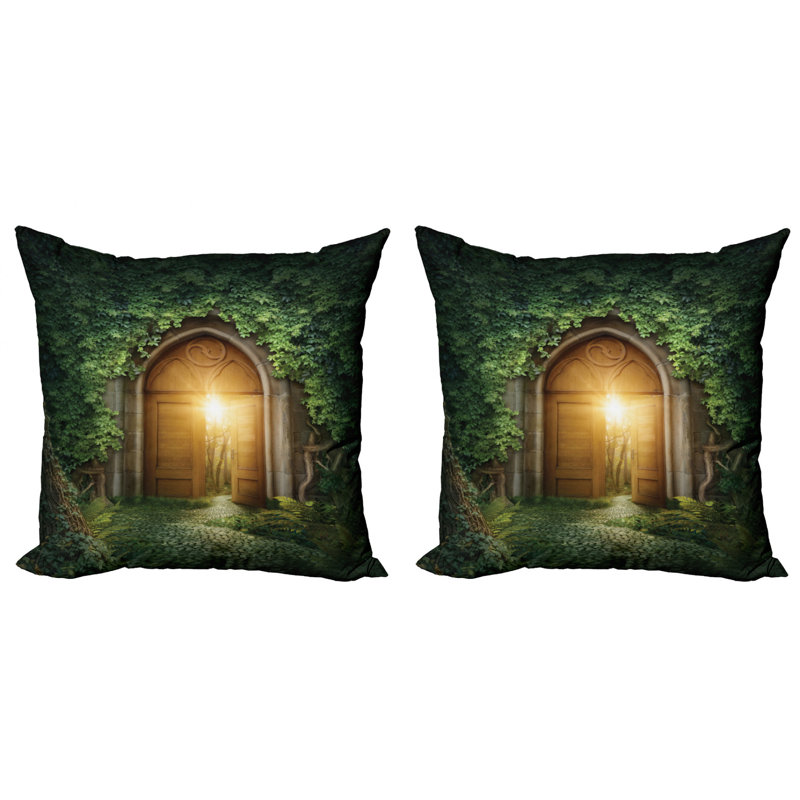 Ensemble de 2 coussins décoratifs Ambesonne Fantasy, 24" X 24"