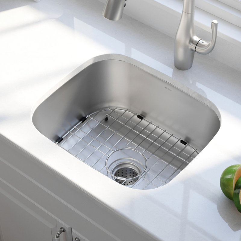 Kraus 20-inch Satin Stainless Steel Undermount Single Bowl Sink