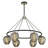 Cordiane 6 - Light Unique Wagon Wheel Chandelier