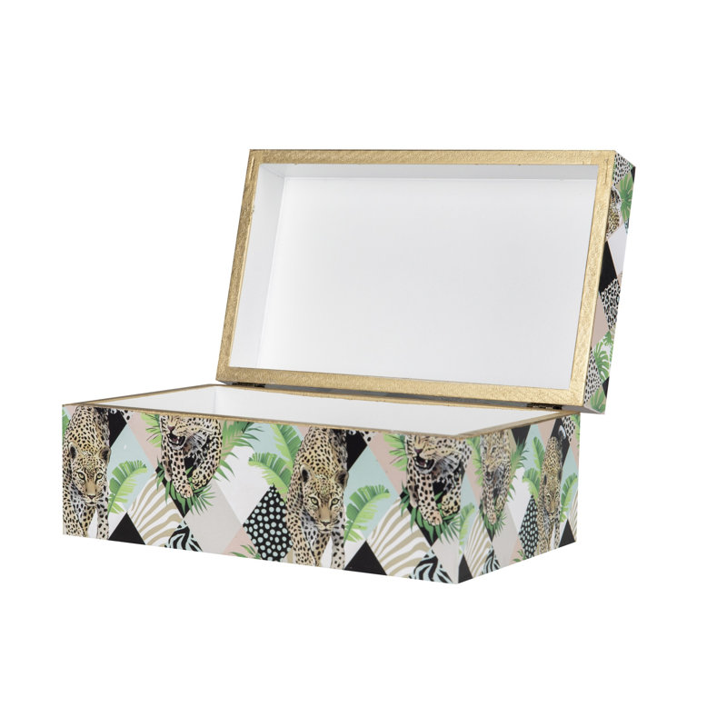 Doerrman Leopard 2 Piece Decorative Box Set