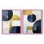 ABSTRACT Series DLVI - reproduction encadrée de qualité supérieure - prête à être accrochée - aucun clou requis - aucun clou requis-256117319-256117312