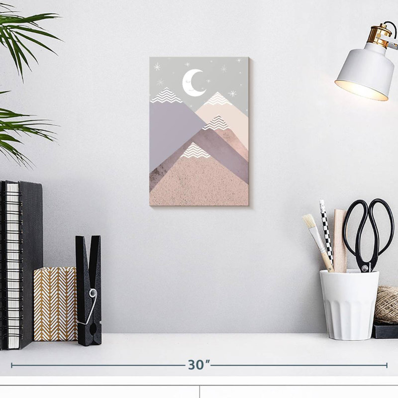 Avery Scandi Nursery Mountains, 12" H x 8" W