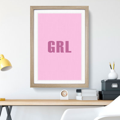 Grl - Picture Frame Typography