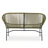 Spacious Patio Sofas, Pe Rattan Iron Frame, Modern Porch Balcony