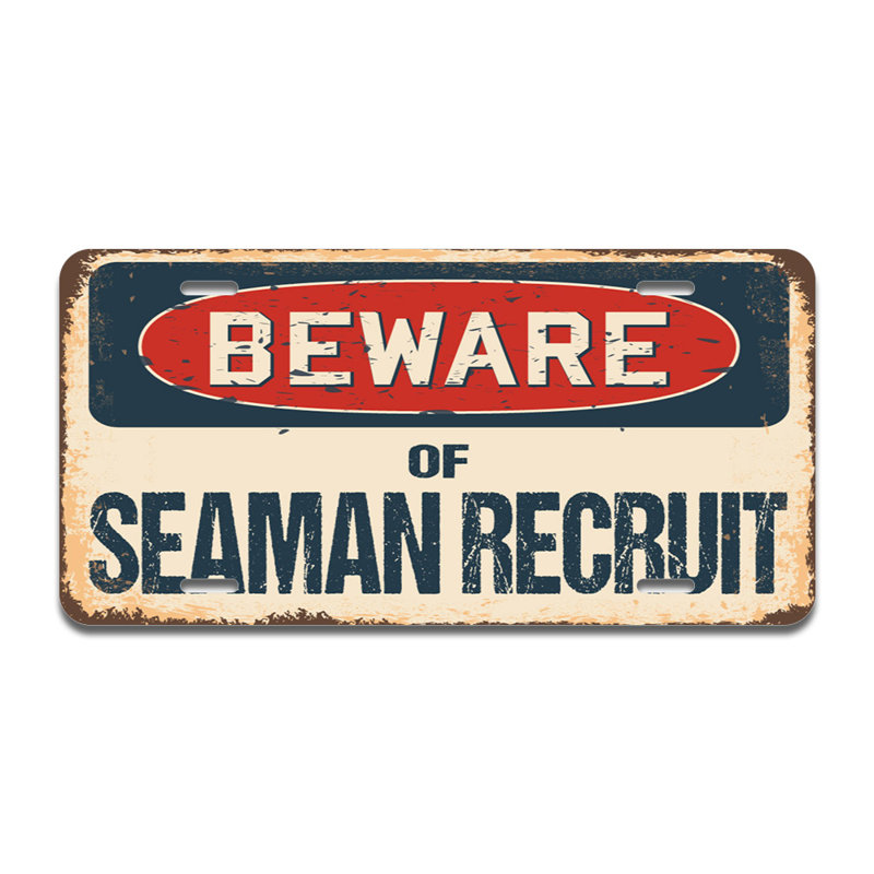 Cadre en aluminium «Beware of Seaman»