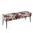 Modern Cowhide Pattern Upholstered Entryway Accent Bench-68825284